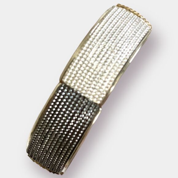 3 Toned Stretch Bracelet Gunmetal Gold Silver NWT - Picture 2 of 5